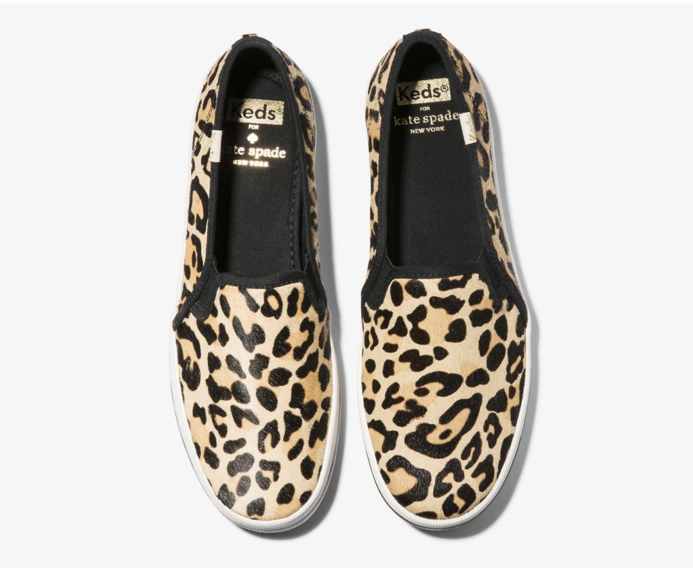 Slip Ons Keds Femme Leopard - Kate Spade New York Calf Hair Slip On - 106-TCKAOP